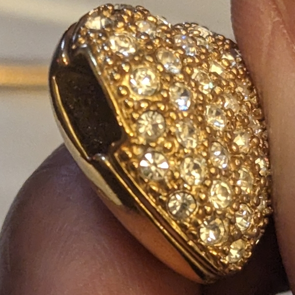 Swarovski Crystal gold heart pendant - Picture 2 of 9